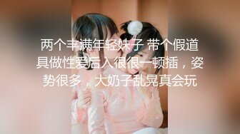 两个丰满年轻妹子 带个假道具做性爱后入很很一顿插，姿势很多，大奶子乱晃真会玩