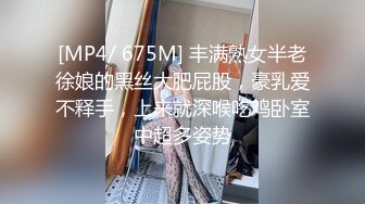 [MP4/ 675M] 丰满熟女半老徐娘的黑丝大肥屁股，豪乳爱不释手，上来就深喉吃鸡卧室中超多姿势