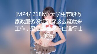 [MP4/ 218M] 大学生兼职做家政服务没想到穿这么骚就来工作，最后实在忍不住强行让他爆