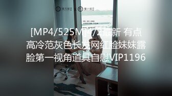 [MP4/525M]4/2最新 有点高冷范灰色长发网红脸妹妹露脸第一视角道具自慰VIP1196